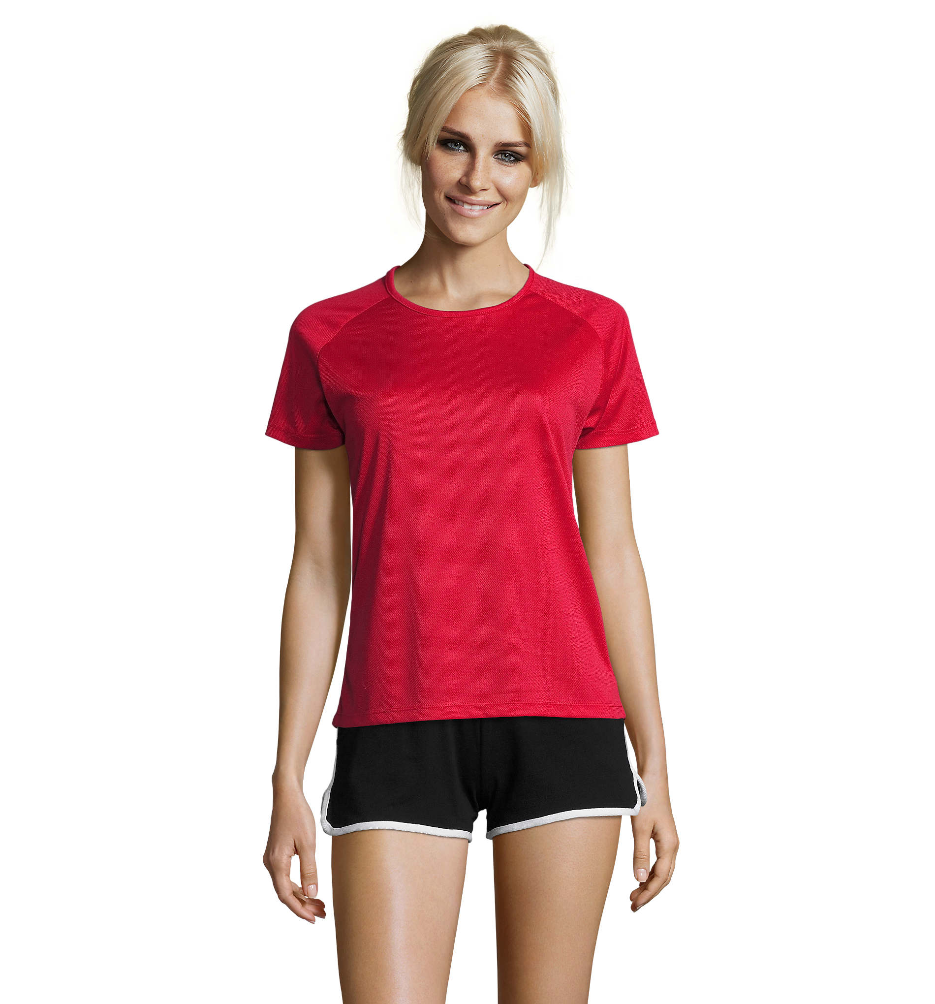T-shirt promotionnel 140g manches courtes femme Sporty Rouge 1